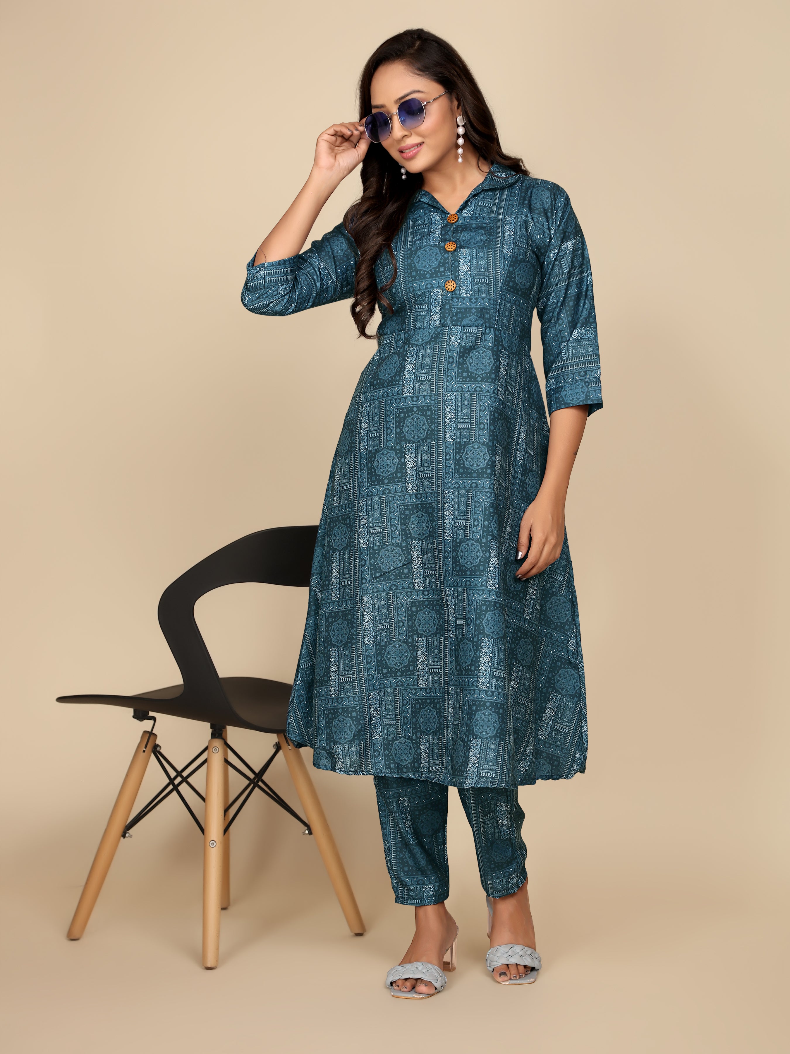Jade and Julie Co Ord Set for Women |Co Ord Set for Women Stylish | Kurta Set for Women | Kurta Set | Ethnic Co Ord Set for Women | Full Sleeve Co-ord set