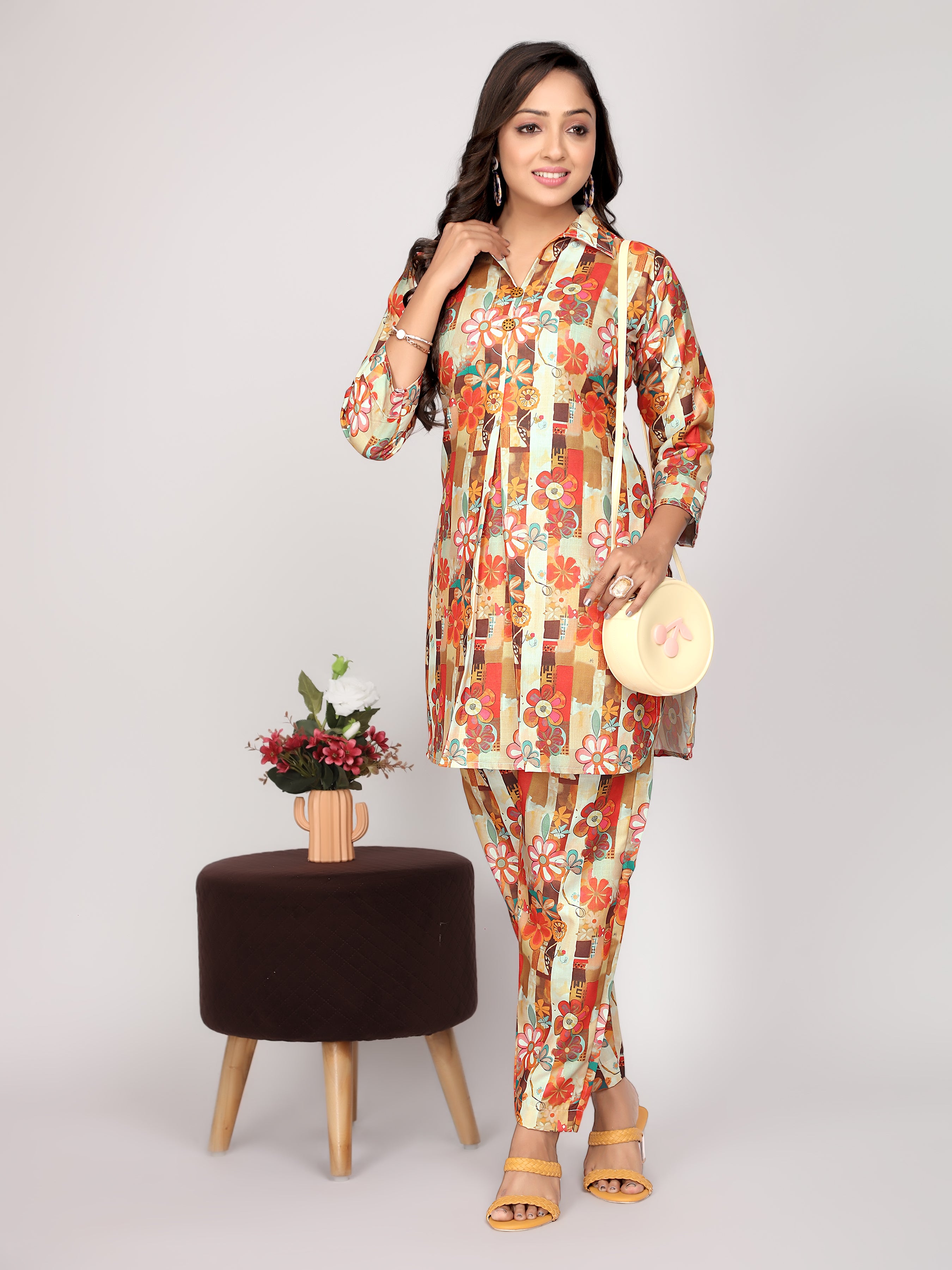 Jade and Julie Co Ord Set for Women |Co Ord Set for Women Stylish | Kurta Set for Women | Kurta Set | Ethnic Co Ord Set for Women | Full Sleeve Co-ord set