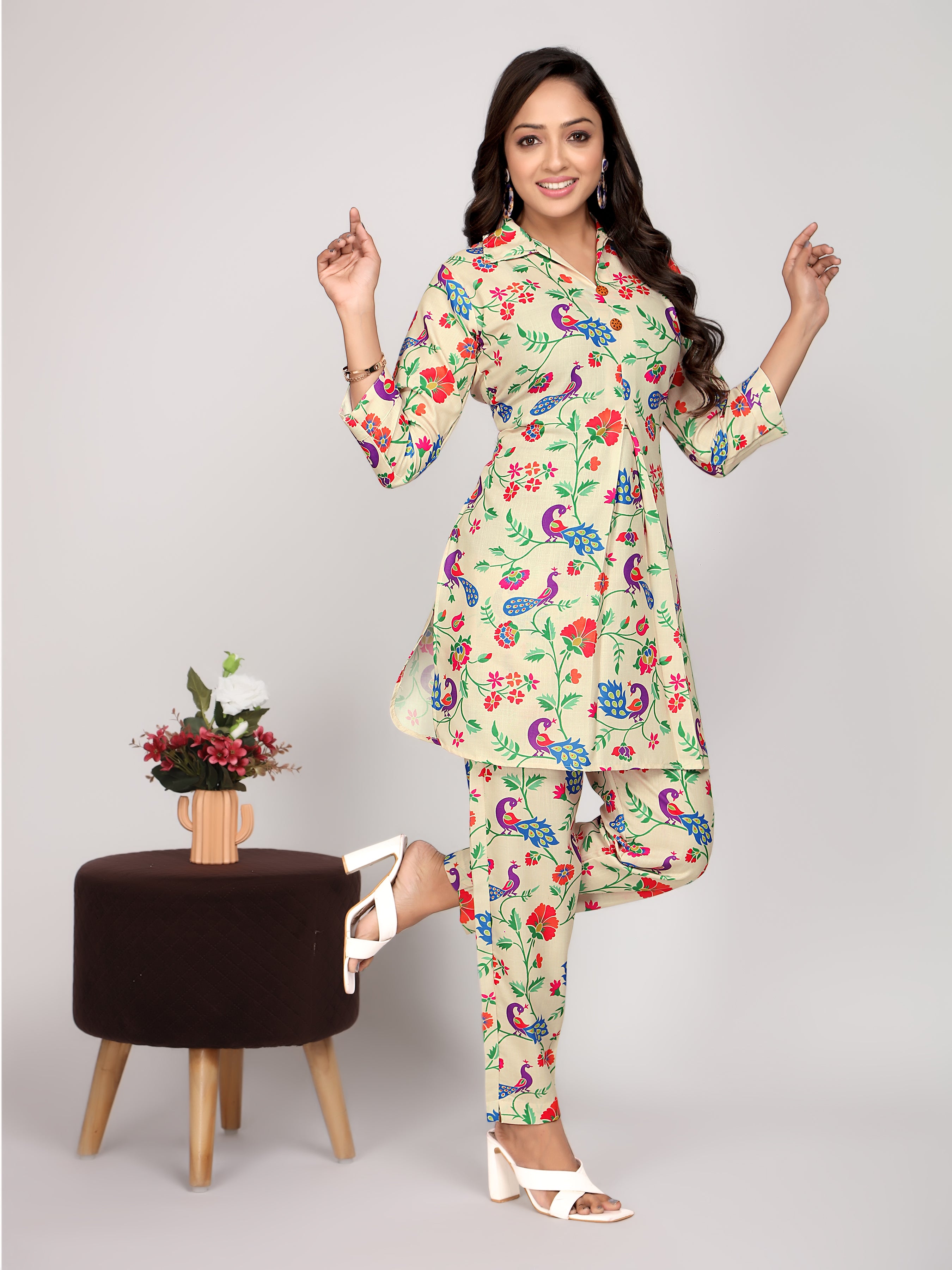 Jade and Julie Co Ord Set for Women |Co Ord Set for Women Stylish | Kurta Set for Women | Kurta Set | Ethnic Co Ord Set for Women | Full Sleeve Co-ord set