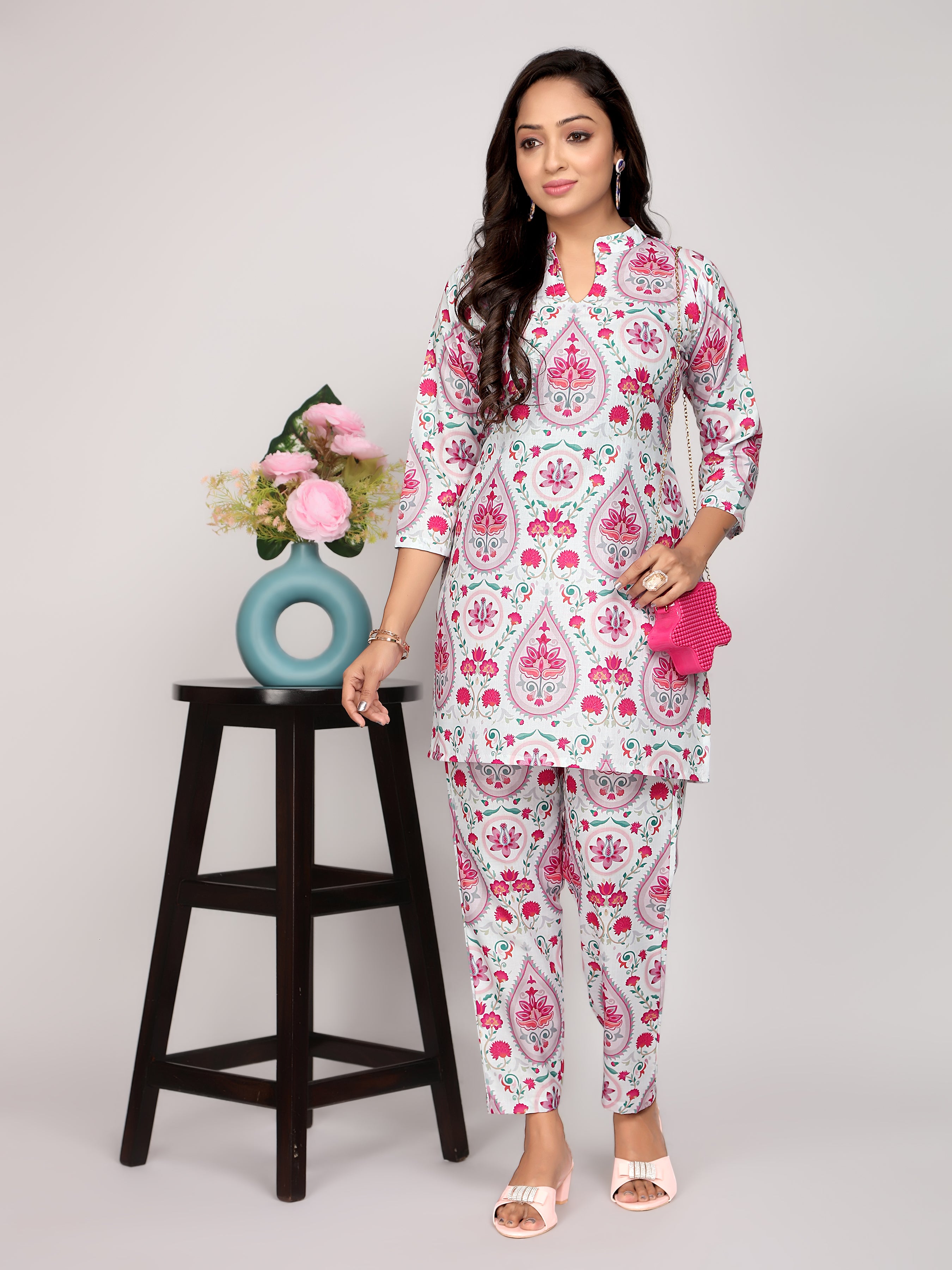 Jade and Julie Co Ord Set for Women |Co Ord Set for Women Stylish | Kurta Set for Women | Kurta Set | Ethnic Co Ord Set for Women | Full Sleeve Co-ord set