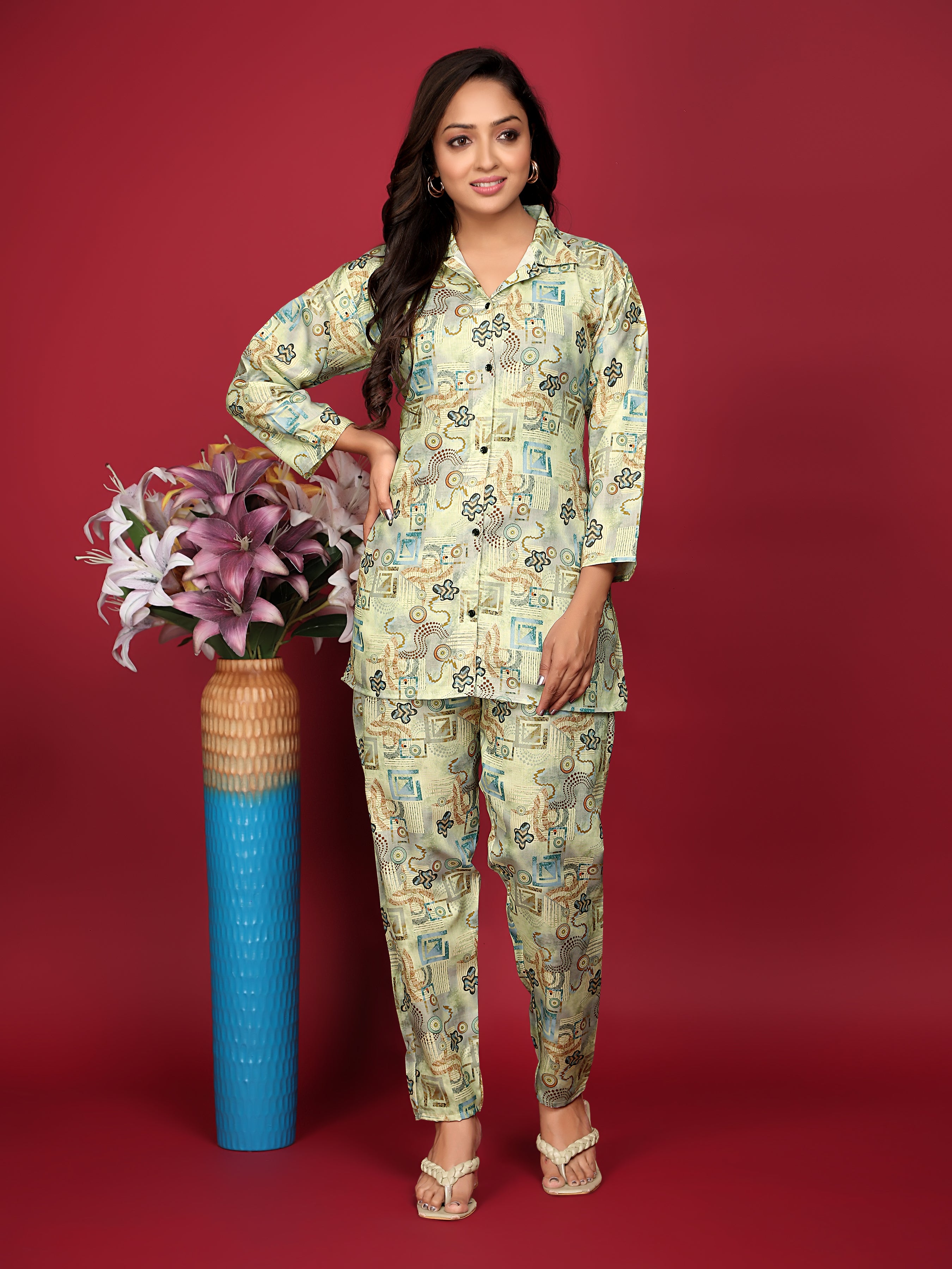 Jade and Julie Co Ord Set for Women |Co Ord Set for Women Stylish | Kurta Set for Women | Kurta Set | Ethnic Co Ord Set for Women | Full Sleeve Co-ord set